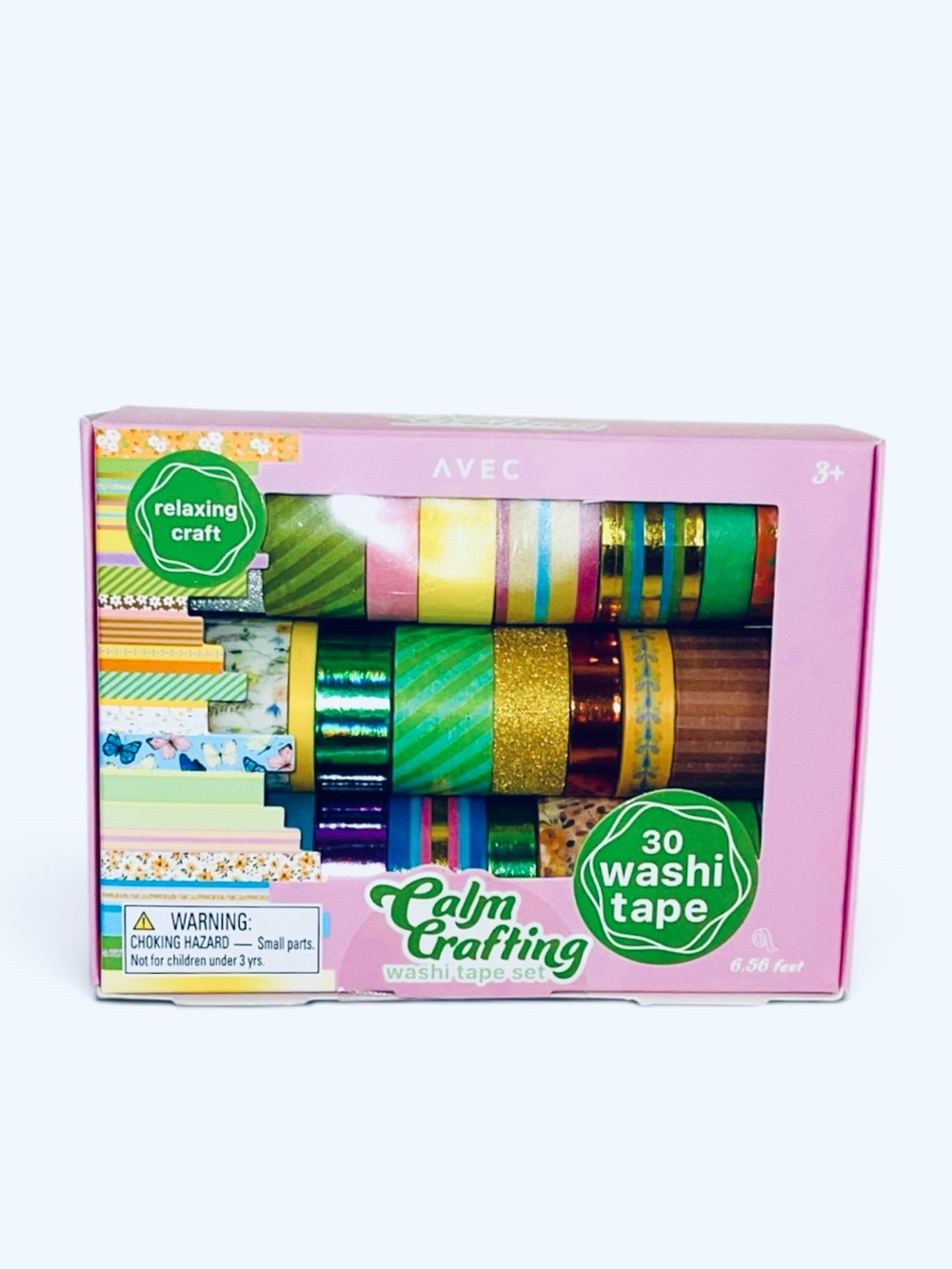 Calm Crafting 30-Piece Green Washi Tape Set
